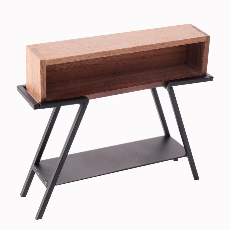 

1:Миниатюрная кованая подставка для кукольного домика в масштабе 1:12 и подставка для цветов