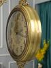 Luxury Wood Wall Clock Metal Retro Nordic American Style Gold Silent Double Sided Reloj De Pared Chic Living Room Home DecG8I0G1