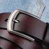 Men'S Leather Belt Retro Cowhide Belt Casual With Jeans Belt