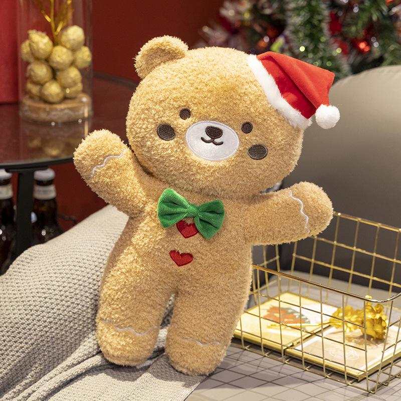 Чехол на подушку INS Christmas Holiday: Праздничная елочная кукла, подушка на диван или кровать, красная See description