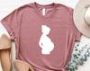 Pregnant Woman Shirt, Pregnancy Announcement T-Shirt, New Mom Shirt, Mom To Be Shirt, Maternity Shirt, Baby Reveal Tee, Cute Pregnant Tee