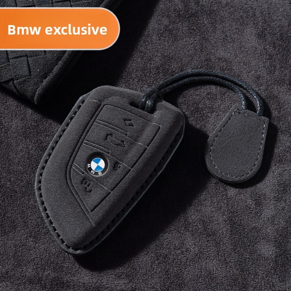 Copri Chiave in Pelle per BMW Serie 5 Serie 3 320li 530 X1X2X3X4X5X6X7 con Fibbia Protezione Bordo Coltello