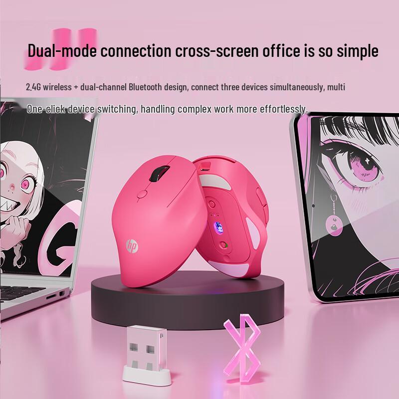 HP Ergonomic Silent Wireless Dual Mode Mouse