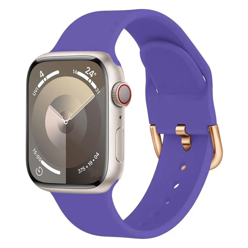 Silicone Strap For Apple Watch Band 11 10 9 8 7 46mm 42mm 45mm 41mm Ultra 3 49mm Sports Bracelet iWatch 6 5 4 SE 44mm 40mm Belt