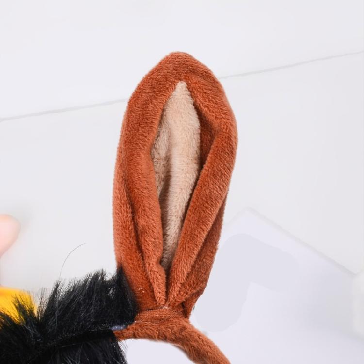 Halloween Horse Costume Accessory Includes Horse Ear Headband Tail for Kid Adult Masquerade Cosplay Christmas Role Play
