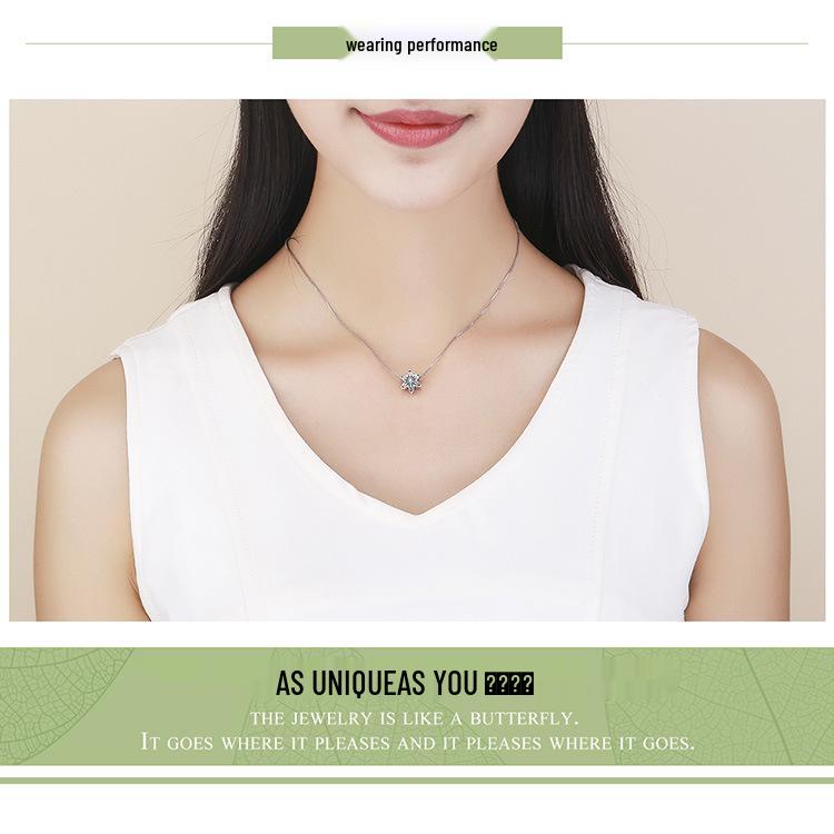 Winter Snowflakes S925 Sterling Silver Bracelet Gift for Girlfriend, Silver Beads SCC719