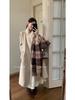 LS 2024 Women's High-End Cashmere Trench Coat - High Neck, Warm, Relaxed Fit