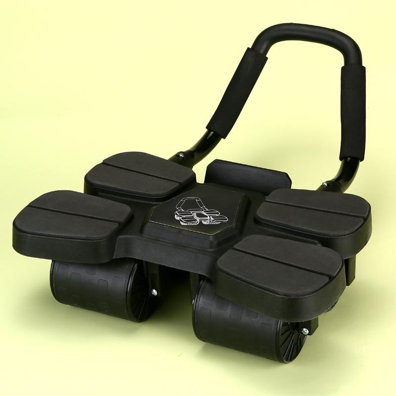 Automatic Rebound Ab Roller: New Four-Wheel Model for Home Belly Slimming & Abs Toning Fitness