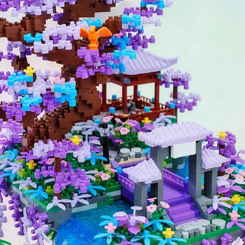 TOYLINX 4574 delar Kinesisk mytologi Guanghanpalat Modell Byggklossar Set DIY Leksaker för Barn Födelsedag Helg Specialgåvor