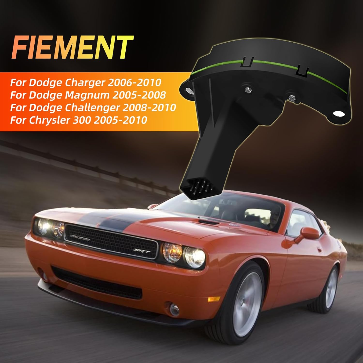 Steering Wheel Angle Sensor Fit for Dodge Charger 2006-2010 Magnum 2005-2008 Challenger 2008-2010, Chrysler 300 2005-2010 Replaces 5135969AA,