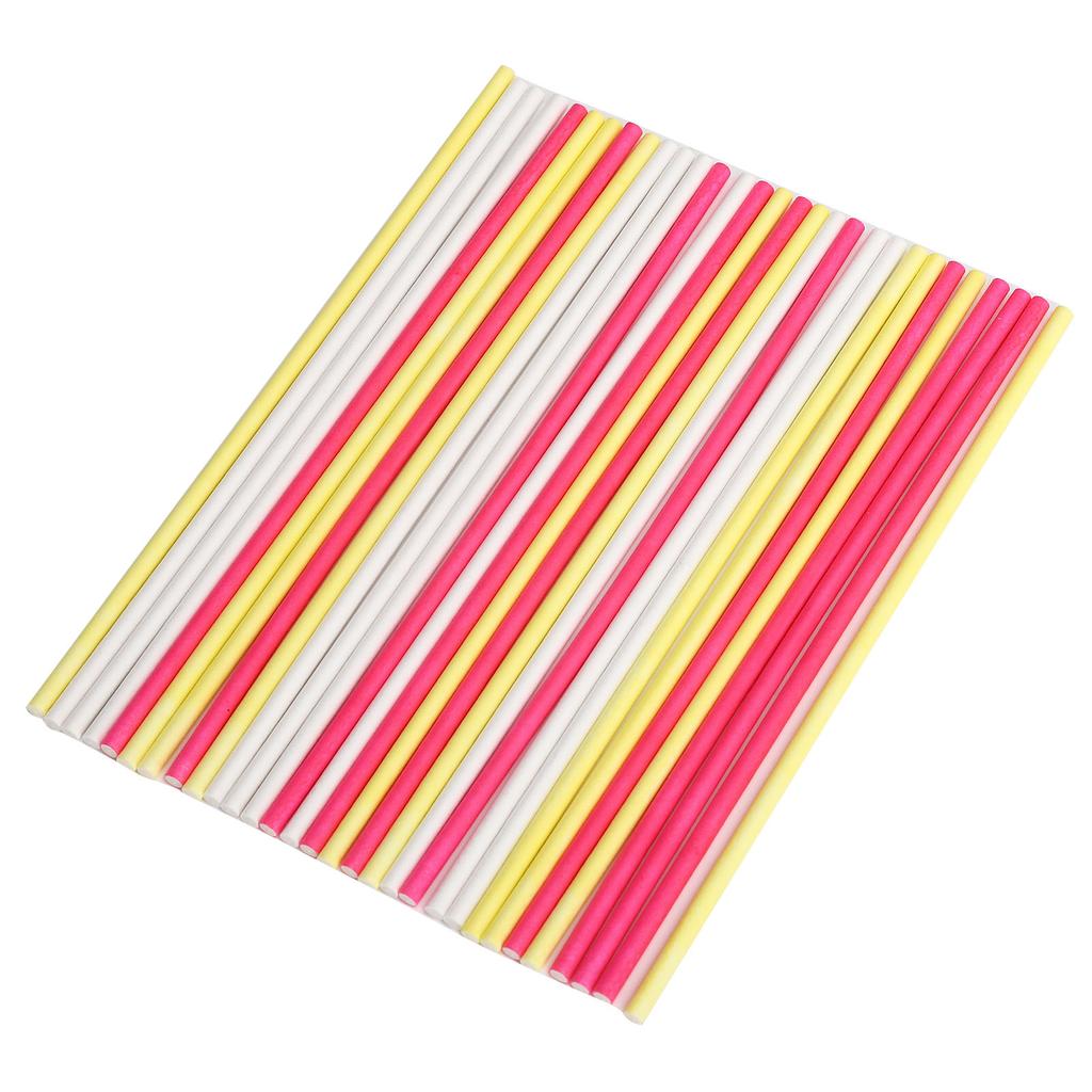 Lollipop Sticks Food Grade Paper Candy Cake Chocolates Stick DIY Baking Accessory30Pcs Colorful M