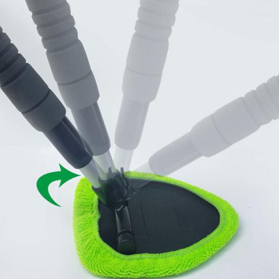 Windshield Cleaning Tool Car Cleaning Brush Retractable Windshield Cleaning Wand Auto Window Cleaner Microfiber Cloth Car Wash Brush