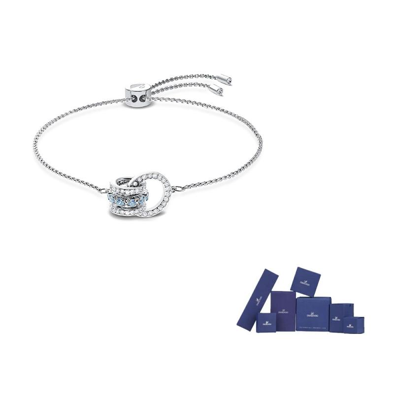 Swarovski Further Rhodium plated Bracelets Womens F-Original brand box (color random)