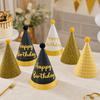 Birthday Party Hats with Pom Poms for Adults and Kids, Birthday Theme Party Decoration Supplies