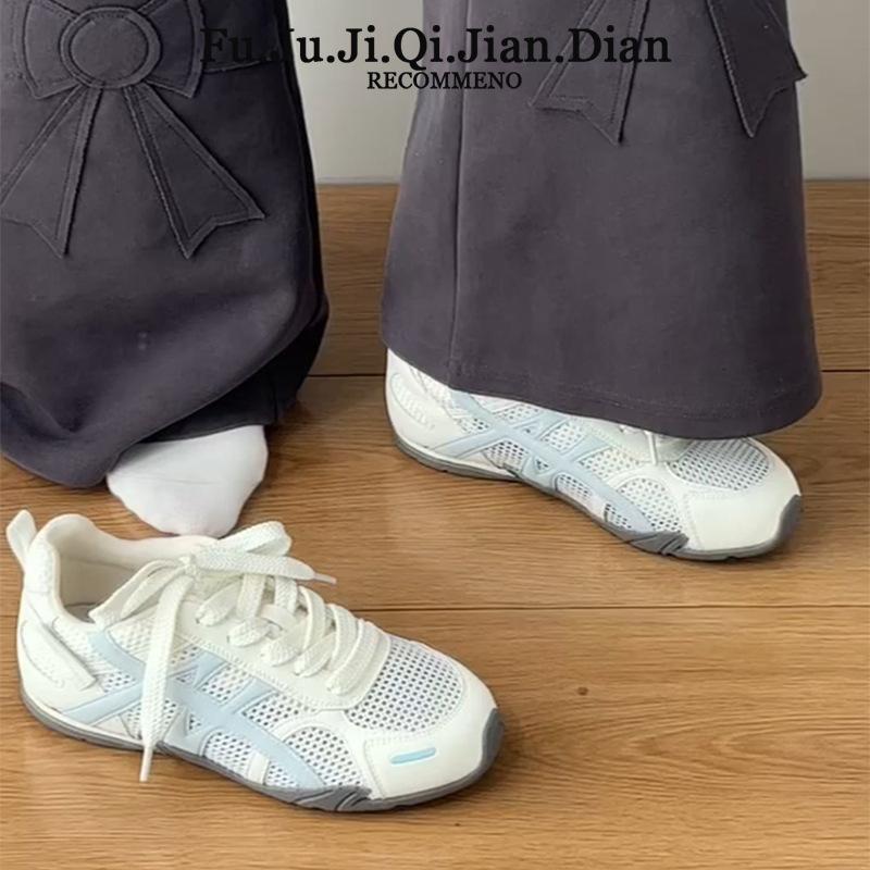 Thick-soled mesh breathable Forrest Gump shoes women's 2025 summer new inner height increase German training shoes casual versatile sports dad shoes