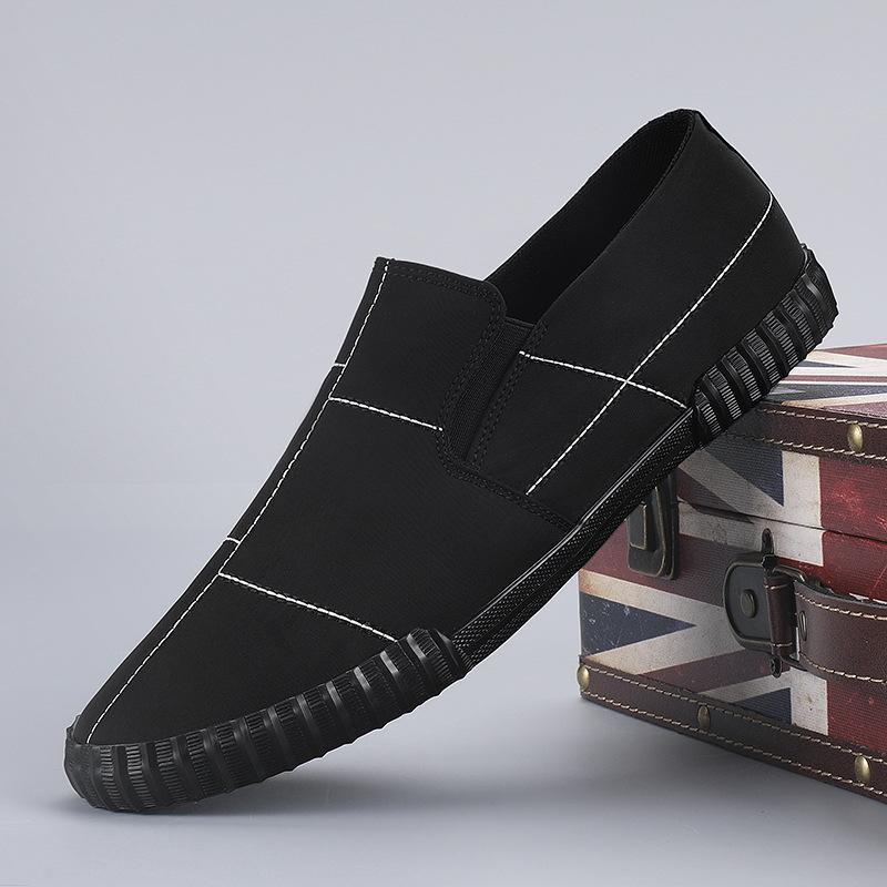 Skip Men S Shoes Low Top Canvas Shoes Men S Spring New Trend Korean Version of Old Beijing Cloth Shoes One Foot  Men S