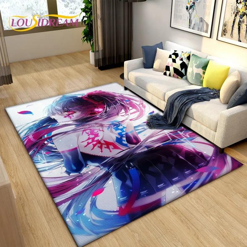 Zero Two DARLING In The FRANXX Anime Area Rug,Carpet Rug for Living Room Bedroom Sofa Doormat Decoration, Kid Non-slip Floor Mat