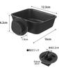 Yamazaki Pet Cage Attachable Food Pet Dishwasher Microwave 10277 Bowl, Black, W12.3×D16×H6.2cm, Nooks, Dish, Food, Water, Safe, Safe,