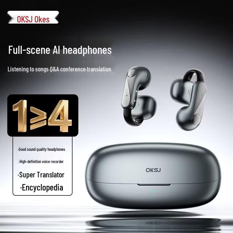 OKSJ GT18 AI Bone Conduction Bluetooth Earbuds