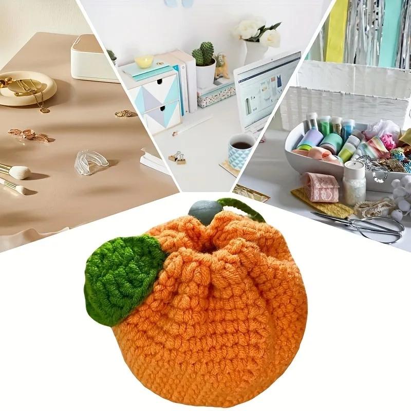Handmade Crochet Fruit Purse, Knitted Wallet, Stylish Travel Accessory & Gift for Women, Mini Purse for Women