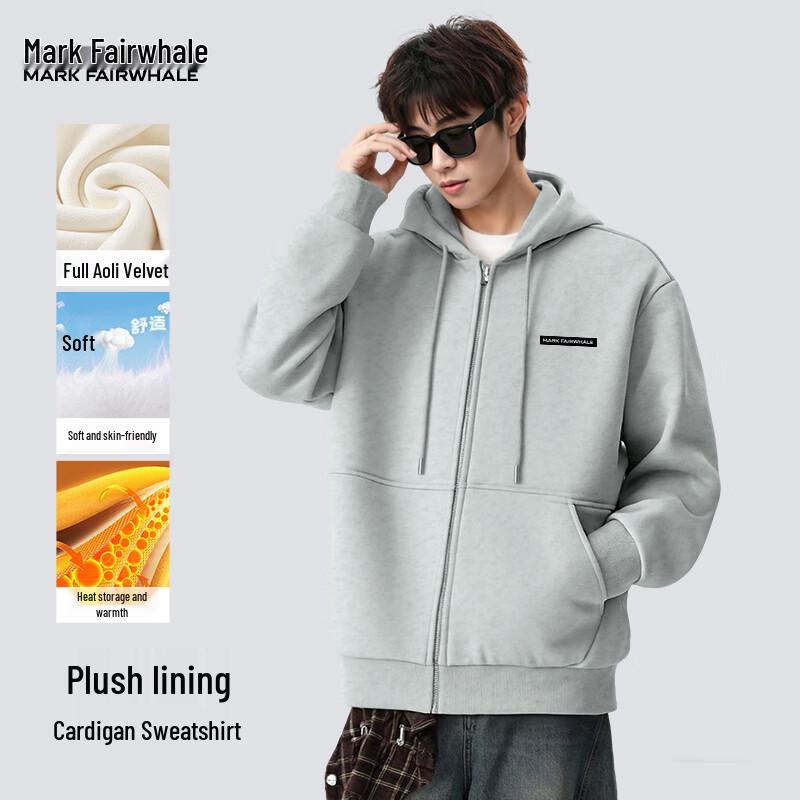

Mark Fairwhale Men s Heavyweight Fleece-lined Hooded Pullover Hoodie XL