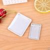 1-3PCS 1:12 Dollhouse Miniature Silver Rectangular Food Tray Mini Cake Fruits Plate Modle Furniture Doll House Decor Accessories