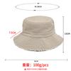 Factory direct sales ins rough edge metal letters big eaves fisherman hat children summer shade outdoor mountaineering hat