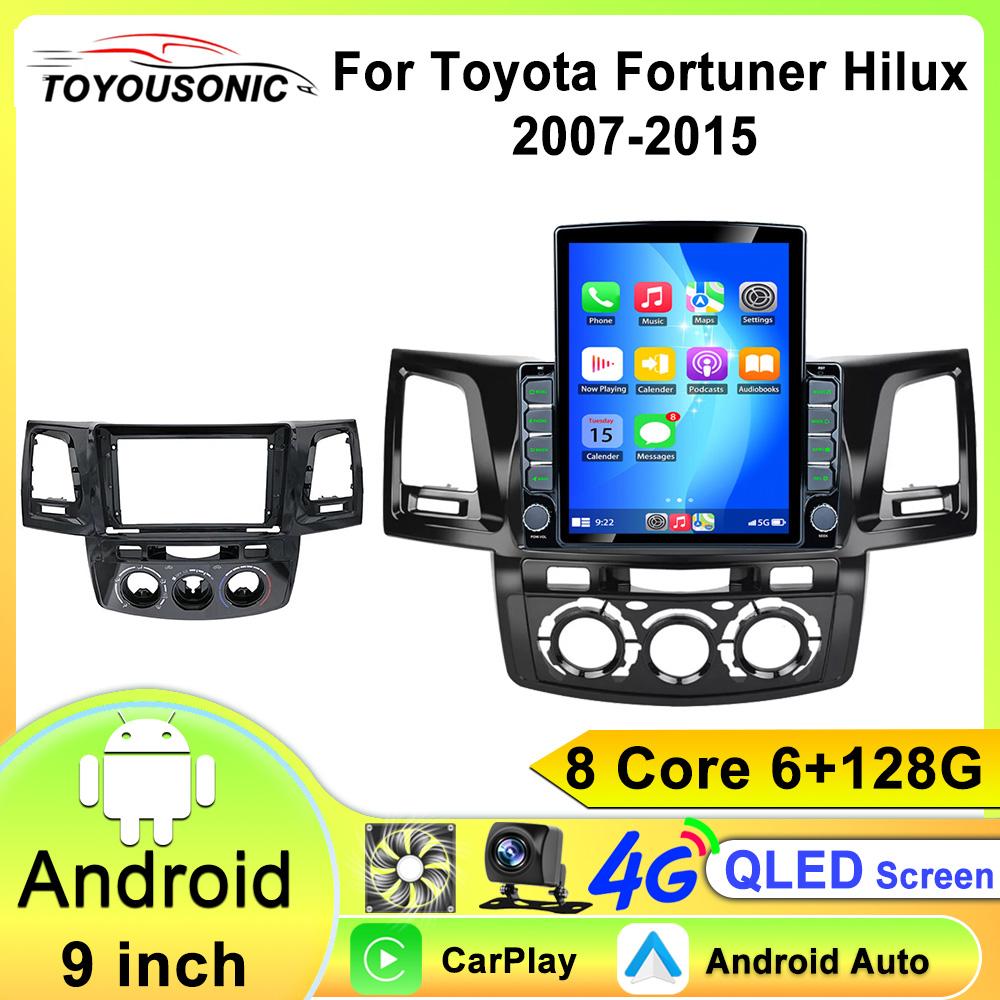 

Android 13 2din Carplay автомобильное радио для Toyota Fortuner HILUX Revo Vigo 2007-2015 Мультимедиа Видео Плеер Стерео GPS 2din dvd 8 core 6GB+128GB