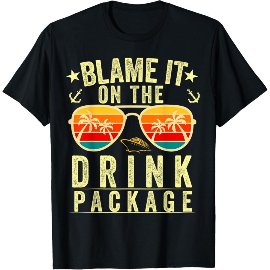 Blame it on The Cruise Package Cruise Cruising Matching T-Shirt XXXXXL чёрный