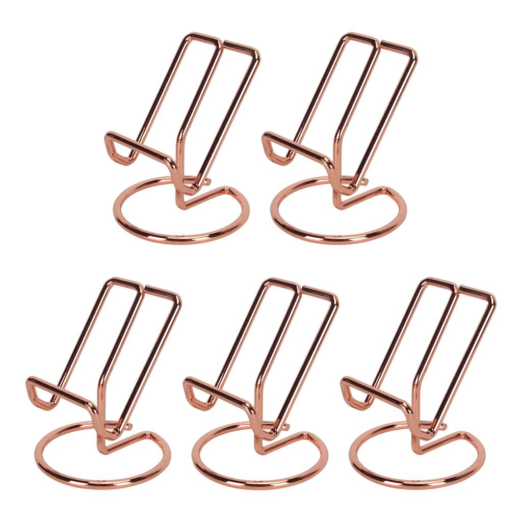 5PCS Cute Metal Cell Phone Stand Stable Ergonomic Perspective Portable Cell Phone Stand for Desk 