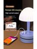 Luxury Glass LED Table Lamp - Eye Protection Night Light for Master Bedroom and Nursery.