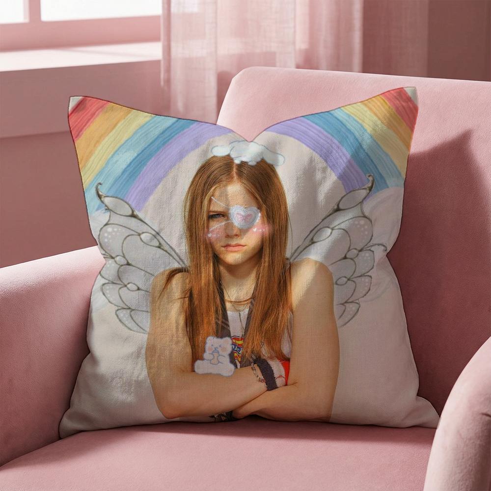 A-Avril Ramona Lavigne Kissenbezug Mehrzweck-Kissenbezug für Zuhause & Auto - Wendbar, Weich & Langlebig für den täglichen Gebrauch