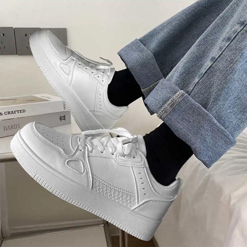 Fashion High Sole Playform Women's Sneakers For Sports Vulcanize Green Ladies Shoes Female Flat Order Resort Resell