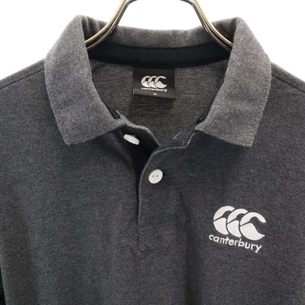 CANTERBURY OF NEW ZEALAND Kurzarm Poloshirt M grau Rehbraun Herren Gebraucht