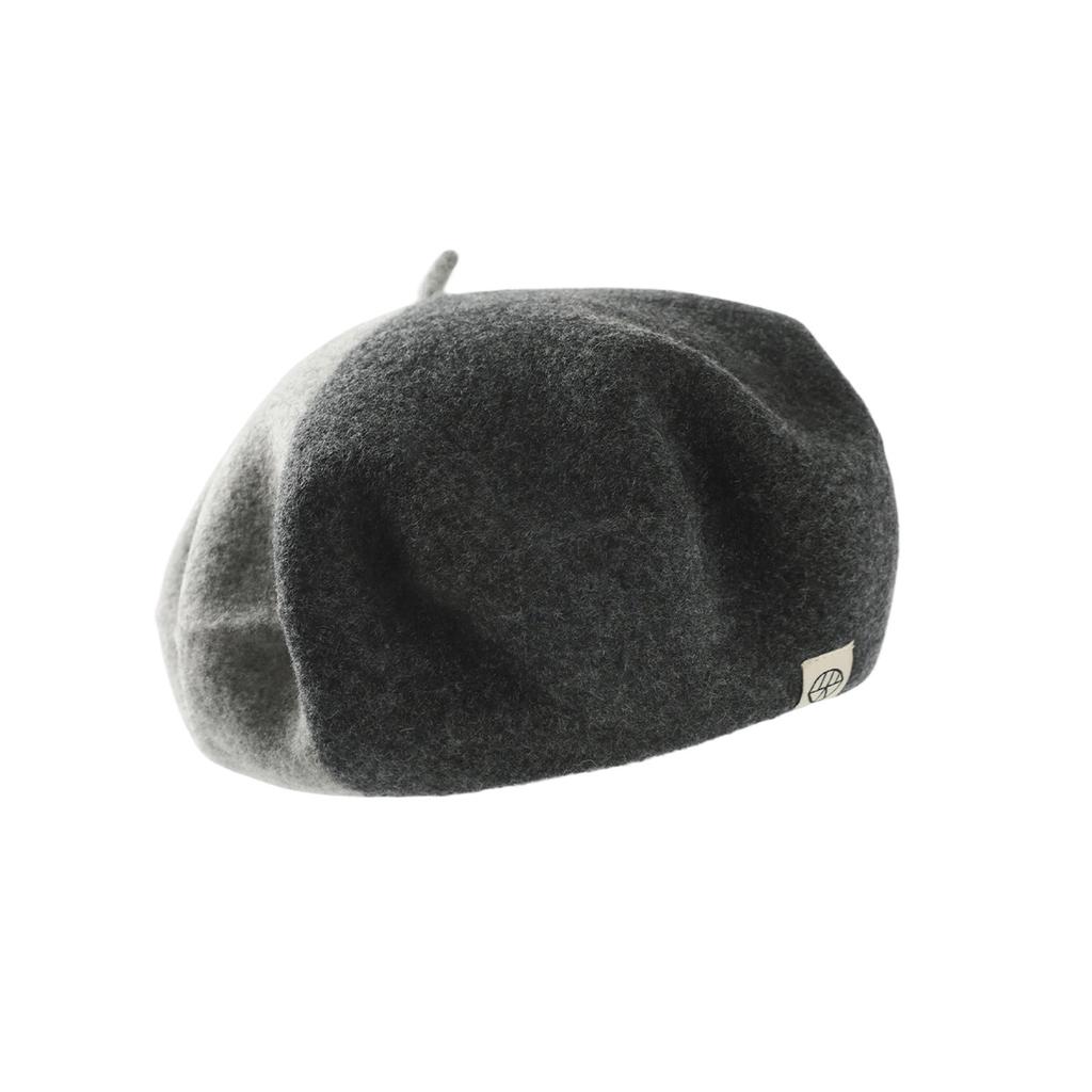 New Niche Color Matching Wool Beret Women's Retro Versatile Fashion High-end Three-dimensional Beret Men