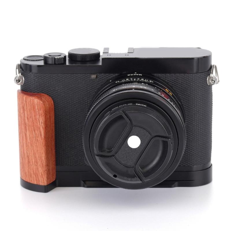 Secure Camera Grip with Wooden Handle for Q2 Improved Grip Comfort ARCA Tripod Compatibility Protective Bottom Pad