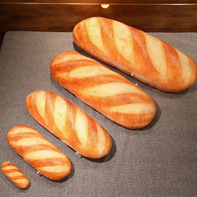 French Bread Plush Pillow Stuffed Printing Images Food Plushie Peluche Party Prop Decor Sleeping Companion Man Gift