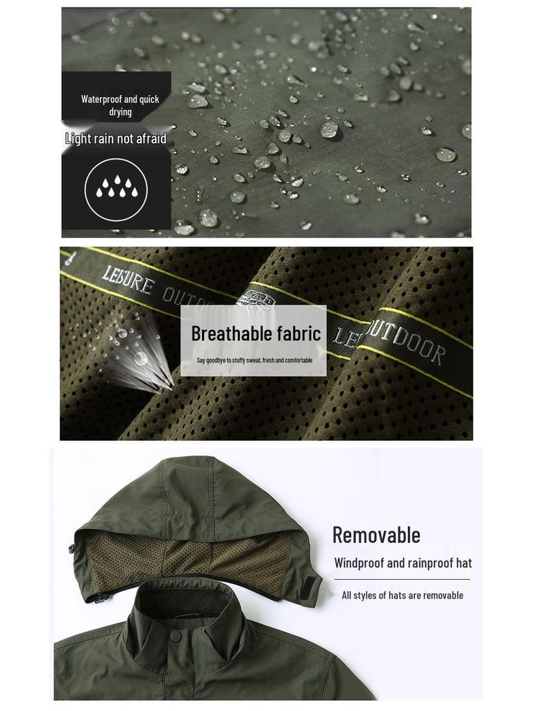 2024 Men's Casual Spring/Autumn Jacket: Middle-Aged Windbreaker