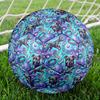 Galaxy Dogs Indoor Soccer Ball Size 5 Colorful All Ages Machine Stitched PVC Competition Ready Durable High-Bounce