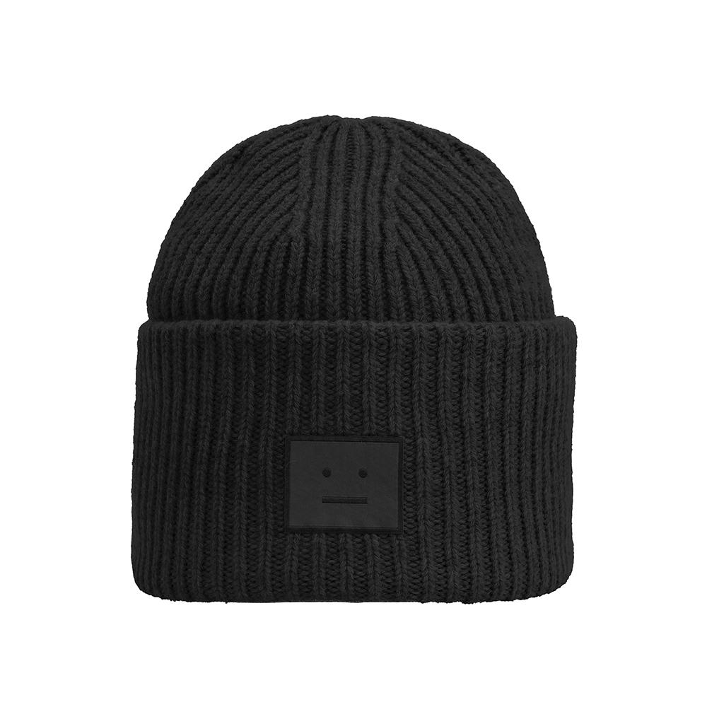 

Шапка Acne Studios с нашивкой-логотипом Face C40448 Черный 900 C40448 BLACK
