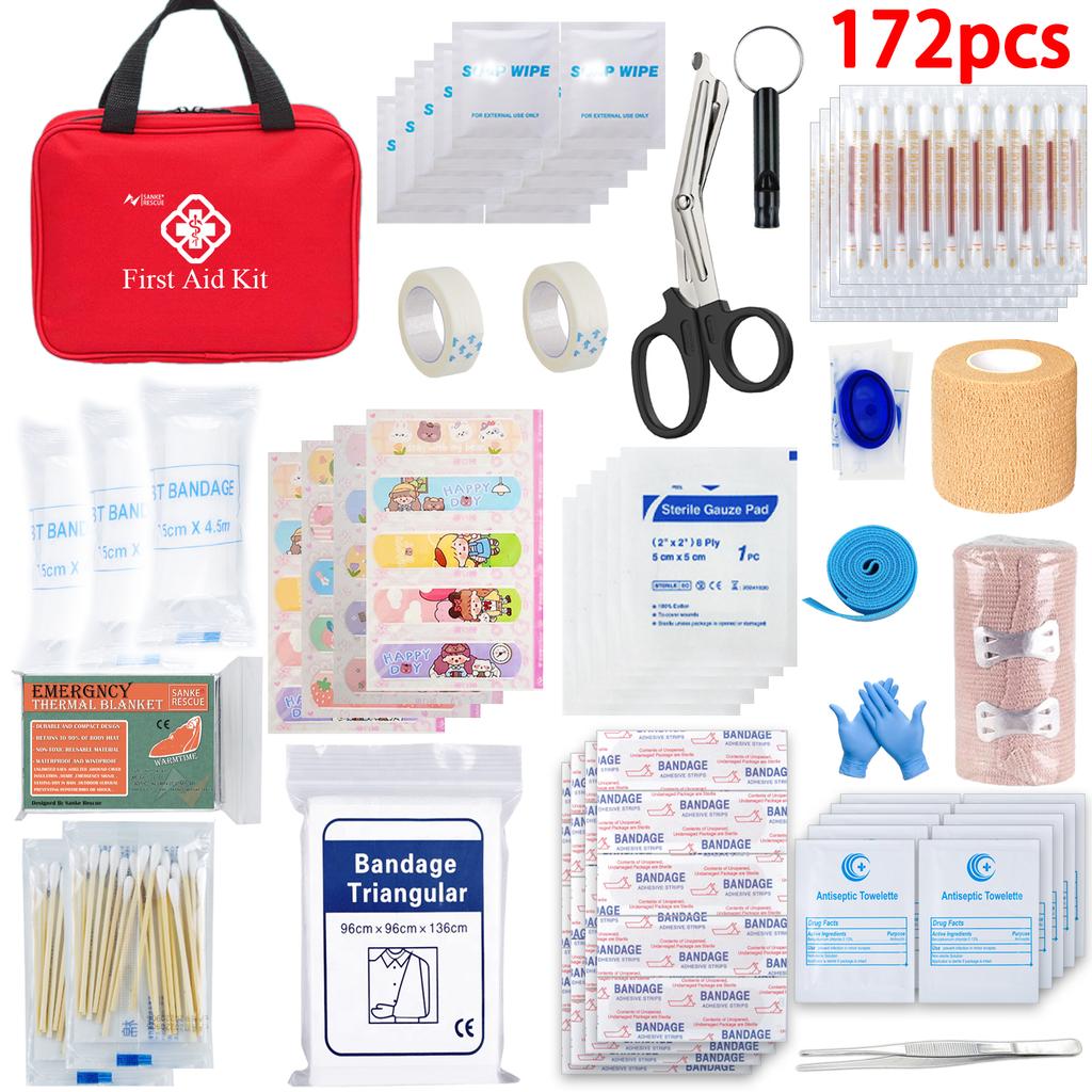 First Aid Kit 26-401 Piece All-Purpose Tactical  Emergency Kit  In The Car Military Acessories Survival Kits Camping Medical Bag