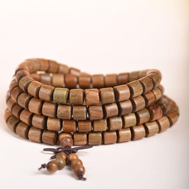 Argentina Agarwood & Green Sandalwood Unisex Prayer Beads Bracelet