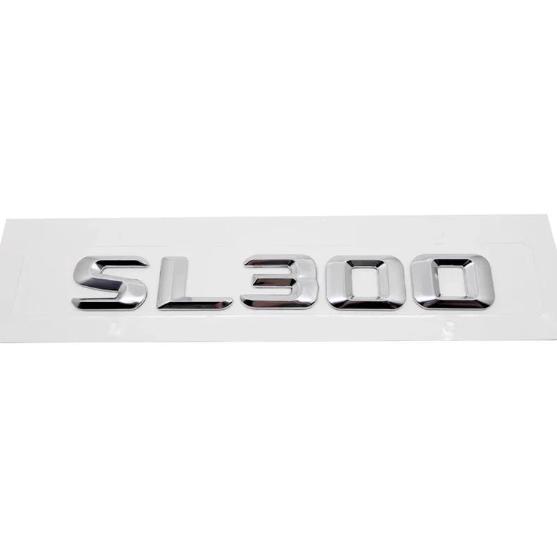 3D ABS Car Rear Trunk Badge Emblem Decals Sticker Decoration accessories for Mercedes Benz SL63 SL65 SL280 SL300 SL320 HG9