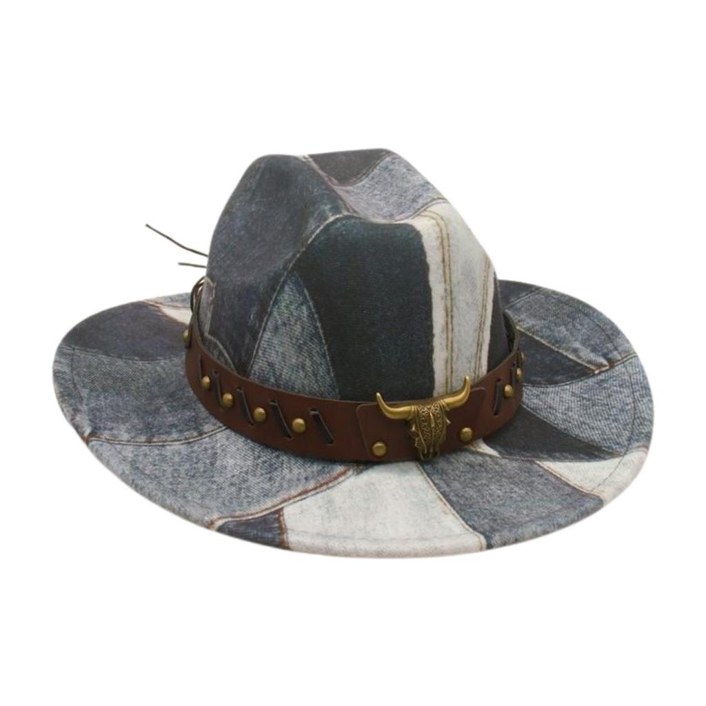 Travel Photography Vacation Stage Performance Jazz Hat Ethnic Style Fashion Street Shot Felt Hat Western Retro Cowboy Hat