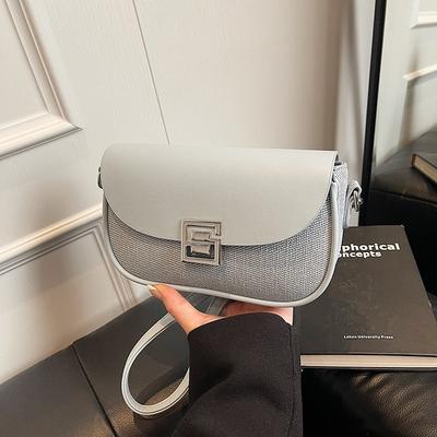 Spring New Fashion Sense Bag Women's Simple Temperament Saddle Bag Casual Niche Retro Shoulder Bag