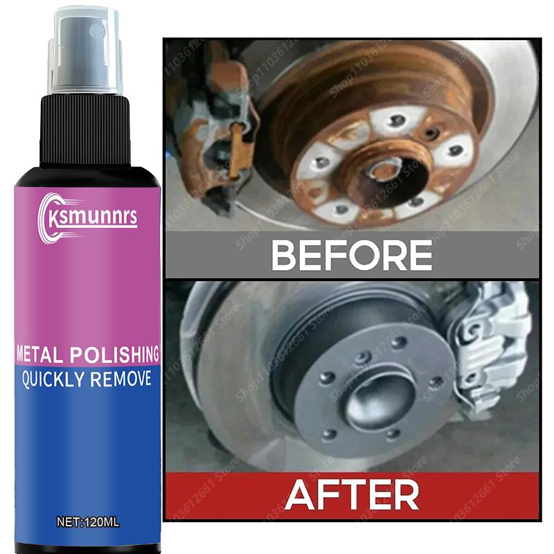 Car Rust Remover Auto Metal Repair Wheel Polishing Parts Maintenance Cleaner Remove Rust Spray Rapid Derusting Prevent Corrosion 100ml