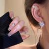 2025 Elegant Zircon Star Stud Earrings - Women's Light Luxury Fashion Jewelry