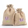 Multipurpose Cotton and Linen Sachet Lavenders Bags with Drawstring for Spices, Herbs, and Jewelry 10Pieces