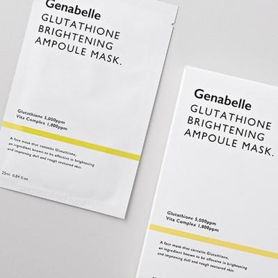 [Jennabel] Glutathione Brightening Ampoule Mask 5 Sheets