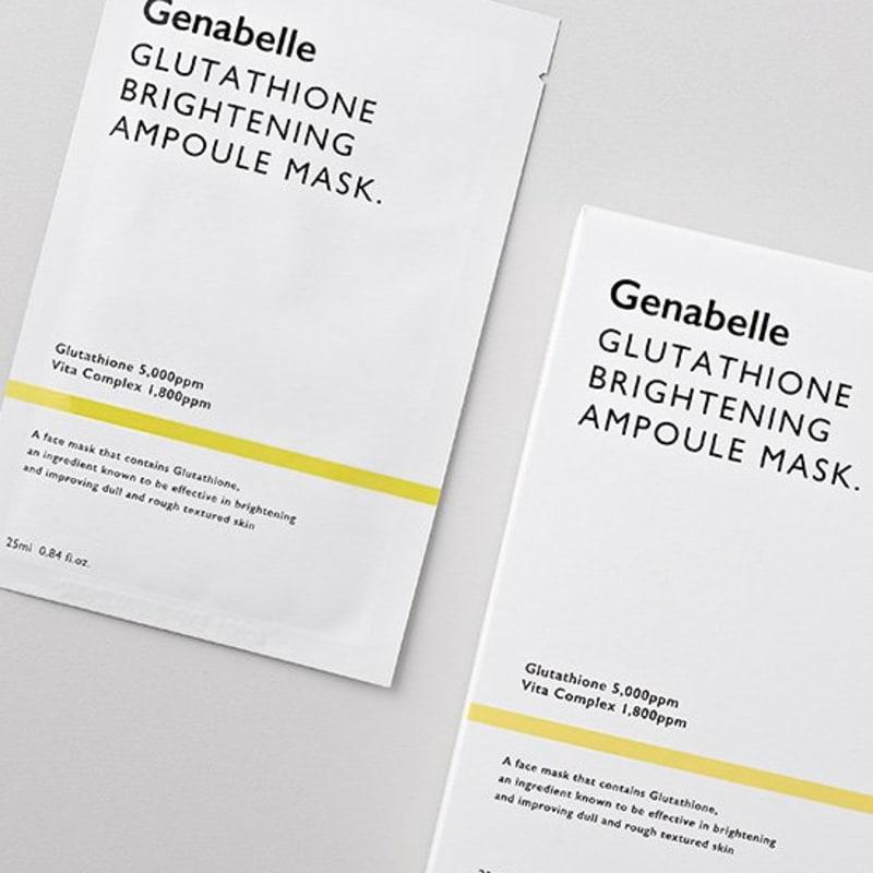 [Jennabel] Glutathione Brightening Ampoule Mask 5 sheets